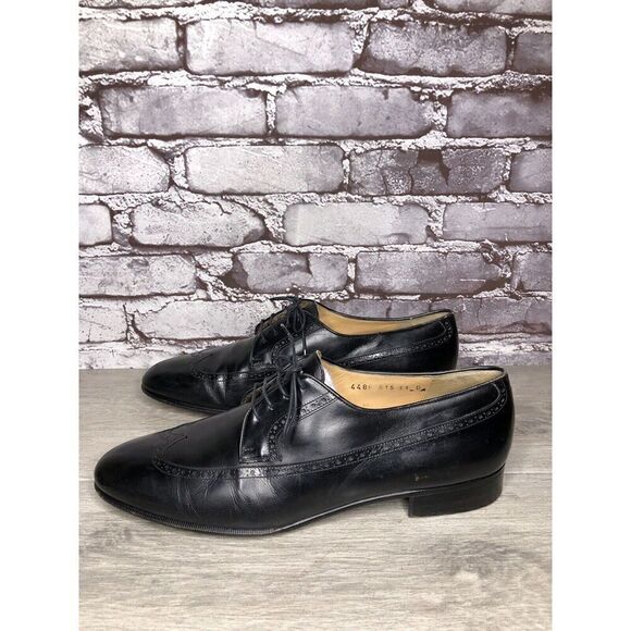 Salvatore Ferragamo Firenze Black Wingtip Oxfords Dress Shoes Men Sz 11D US/44EU main image 7